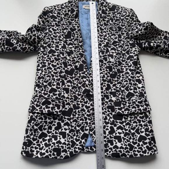 Zadig & Voltaire Viking Heart Blazer Jacket Black Beige Size 34 - Picture 11 of 14